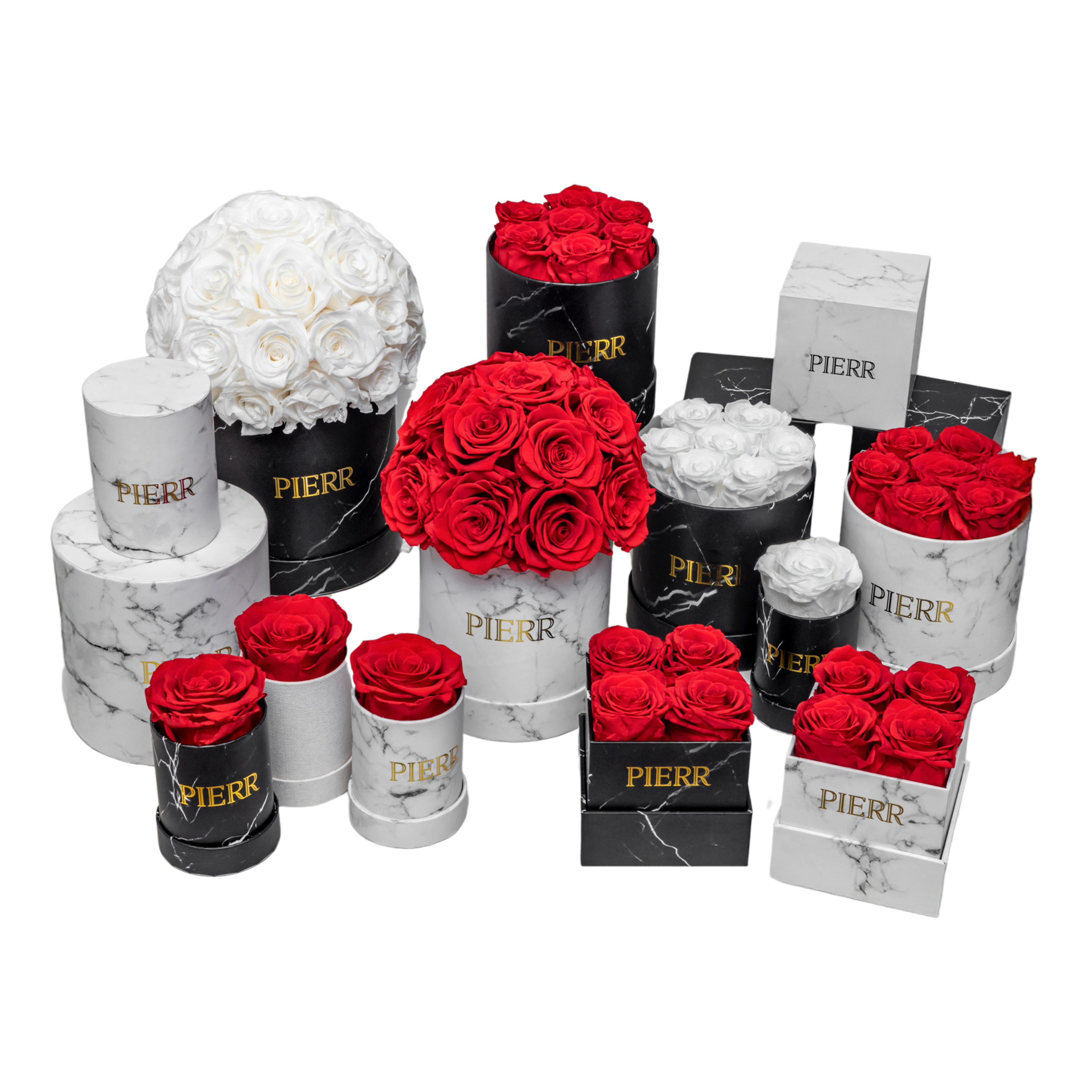 Four Preserved Roses